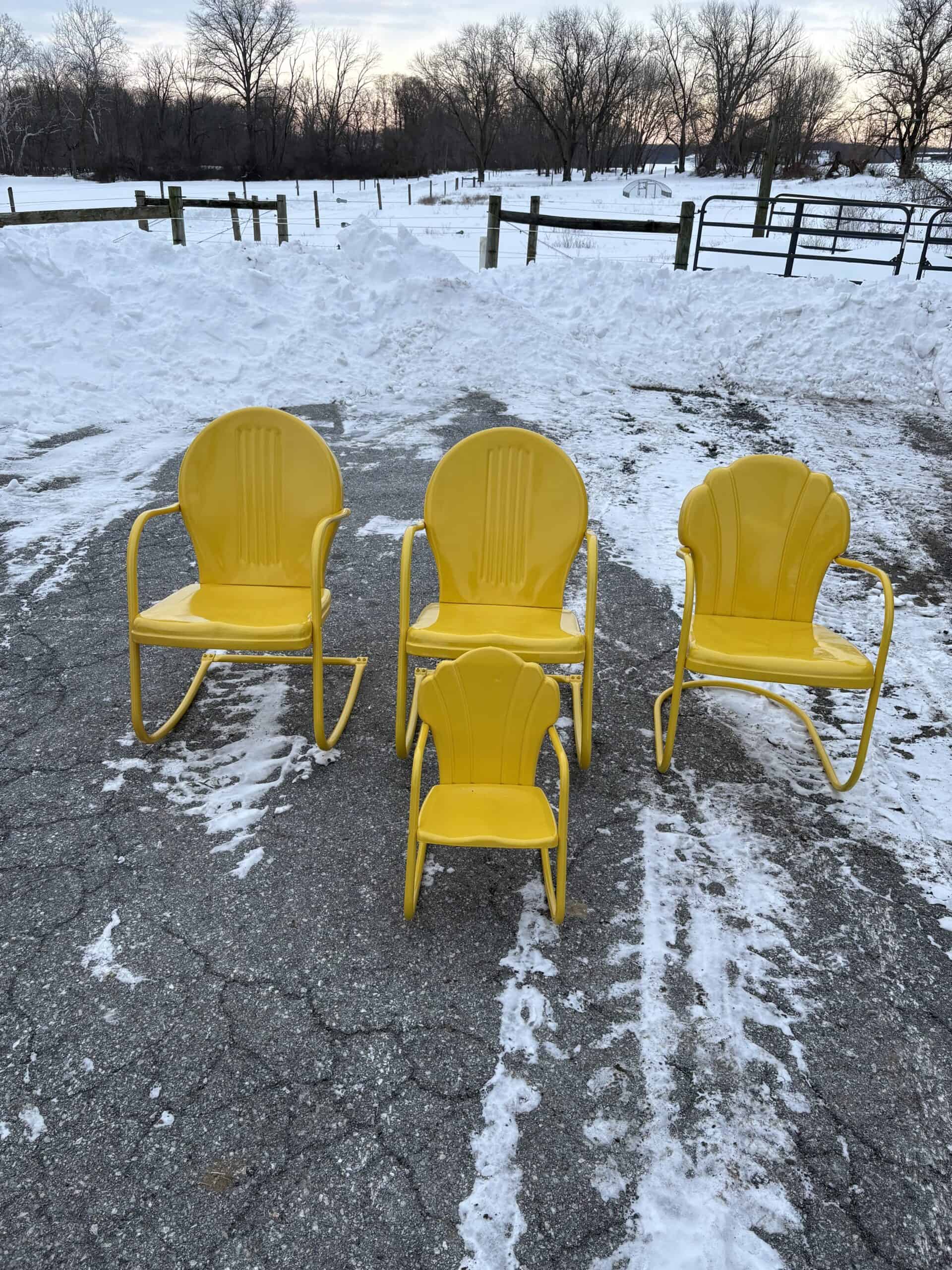Winding Creek Coating Chairs After