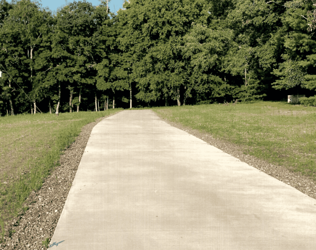 Sunset Concrete Walkway