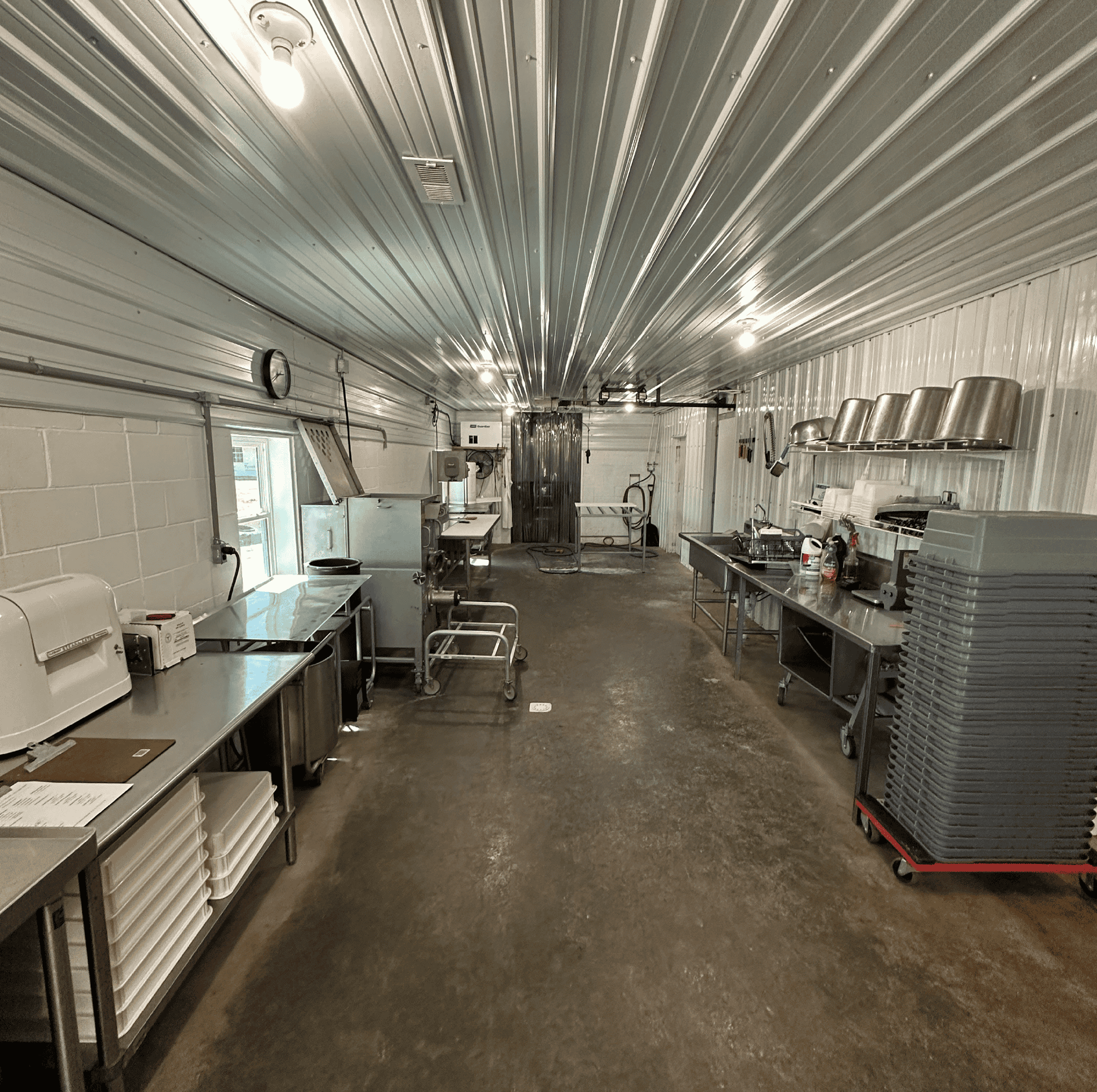 Trail's End Butcher Shop Processing Room